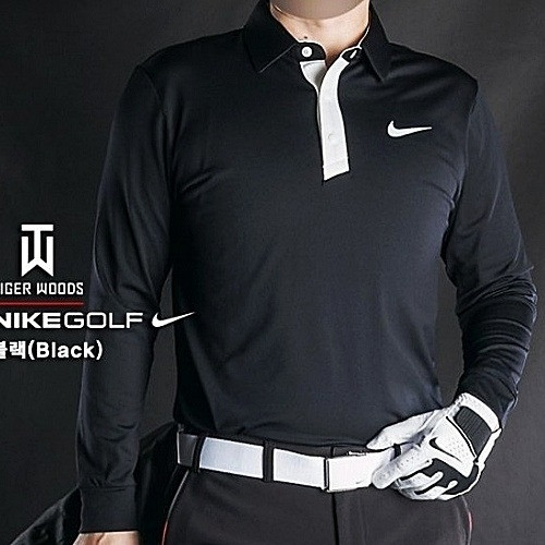 (국내배송) NIKE GOLF 타이거 우즈 컬렉션 클래식 기모 티셔츠