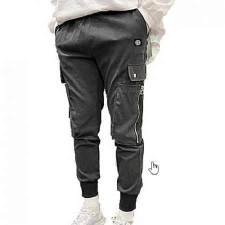 스톤아일*드 STONE ISLAND 더블 포켓 시보리 밴딩팬츠