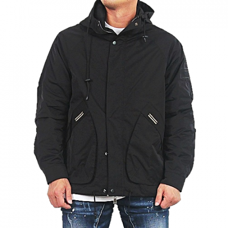 버*리 후드 오버핏 윈드 자켓