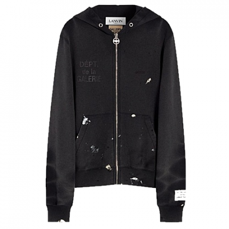 LNVN x GALLERYDEPT 페인트 로고 후디집업