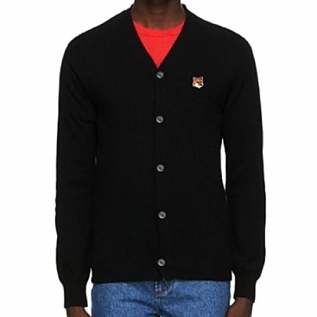 메종키*네 폭스헤드 풀버튼 가디건