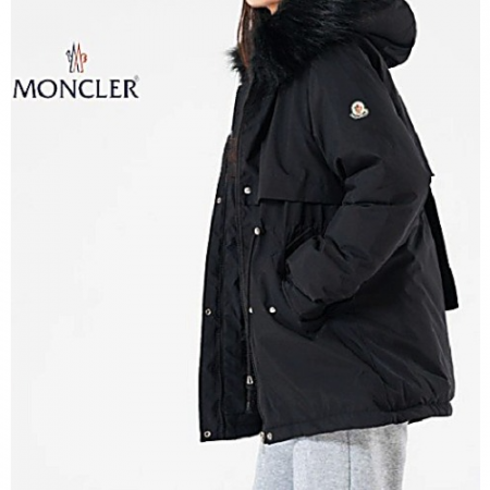 몽클*어 슬림 하프 패딩