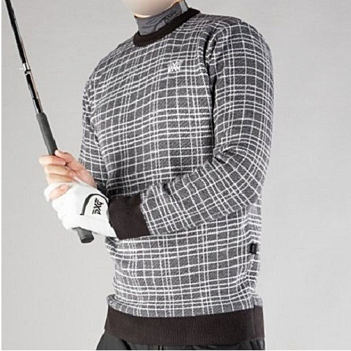 (국내배송) PXG GOLF 헤일리체크 라운드 니트