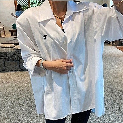 셀린느 CELINE 트레옴페 자수 오버핏 셔츠