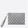 디올 CD 다이아몬드 A5 파우치 클러치백 그레이