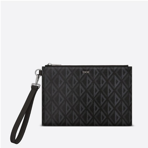 디올 CD 다이아몬드 A5 파우치 클러치백 블랙