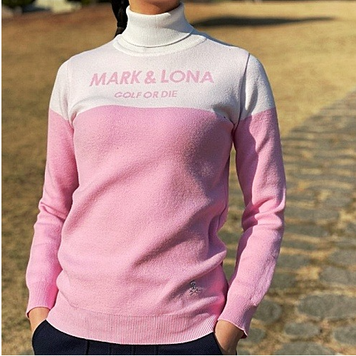 (국내배송) 마크앤로나 MARK & LONA 블럭 하이 풀오버 넥니트