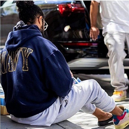 AUTHENTIC 네이비 후디