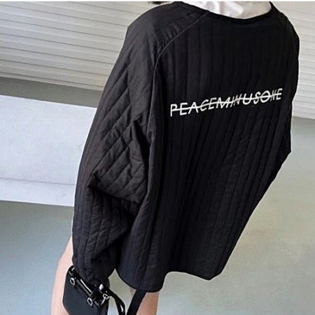 피스마이너스원 PEACEMINUSONE 패디드 풀오버