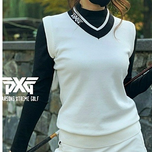 (국내배송) PXG 소프트 V넥 니트 베스트