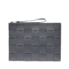보테가베네타 인트레치아토 위빙 클러치 - 그레이
