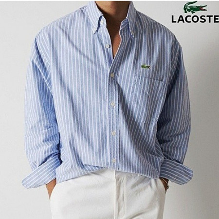 라코스테 LACOSTE 스탠다드 원포켓 옥스포드 셔츠 (3color)