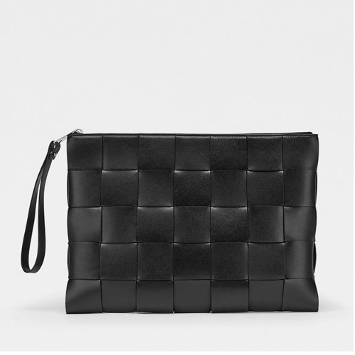 보테가베네타 인트레치아토 위빙 클러치 - 블랙