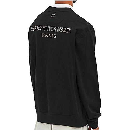 WOOYOUNGMI 백로고 크루 맨투맨 티셔츠