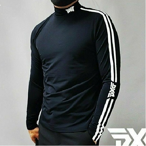 (국내배송) PXG golf 레터링 투라인 반목 티셔츠