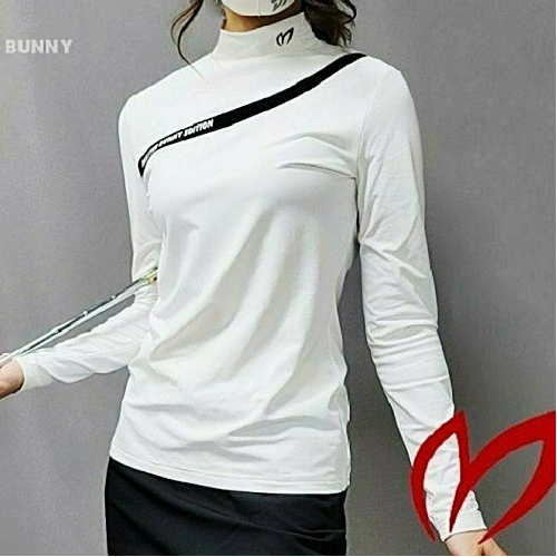 MASTER & BUNNY 라인 레터링 반목티