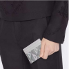 디올 CD 다이아몬드 캔버스 카드지갑 그레이