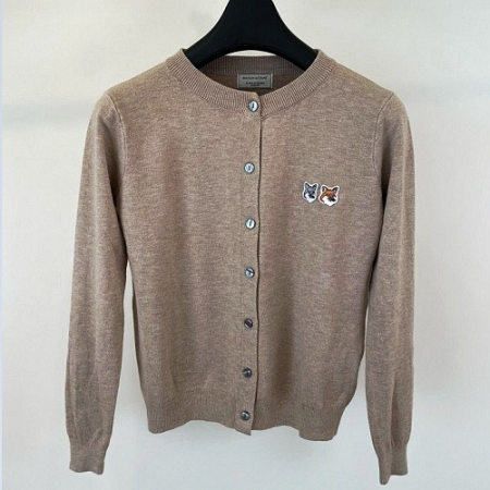 메종키*네 더블 폭스 걸 가디건