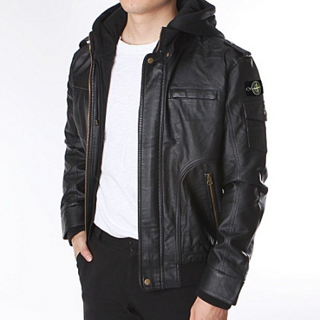 스톤아일*드 기모 후드자켓