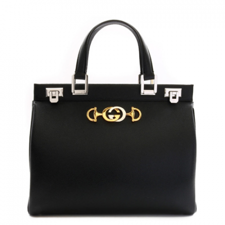 구찌 주미 ZUMI 레더 숄더백 블랙