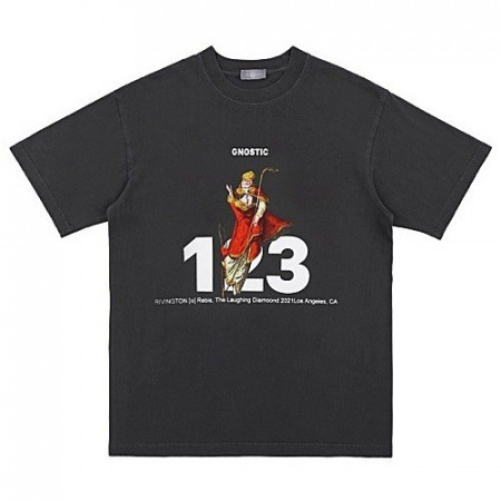 RRR123 포프로고 크루넥 티셔츠