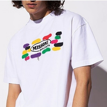 팜엔젤스 Palm Angels X 미쏘니 로고 크루넥 티셔츠