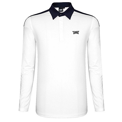 (국내배송) P*G GOLF 어깨견장 포인트 카라 티셔츠