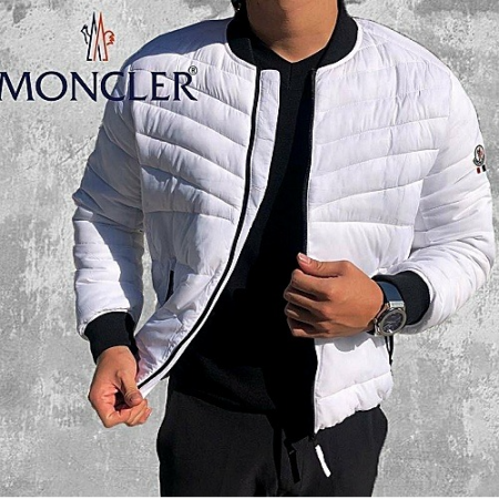 몽클*어 삼선 시그니처 퀄팅 블루종 경량패딩