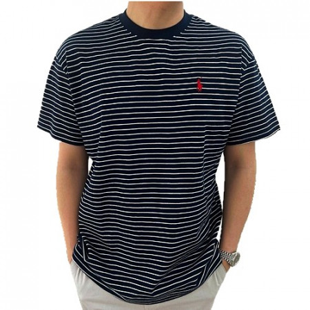 Polo Ralph Lauren 스트라이프 포니로고 반팔 티셔츠