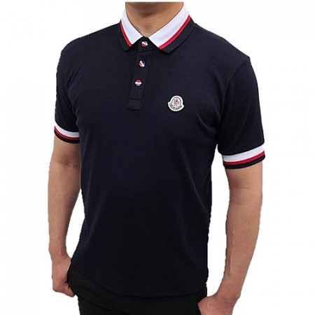 몽클*어 MONCLER 삼색바클 배색 카라티셔츠