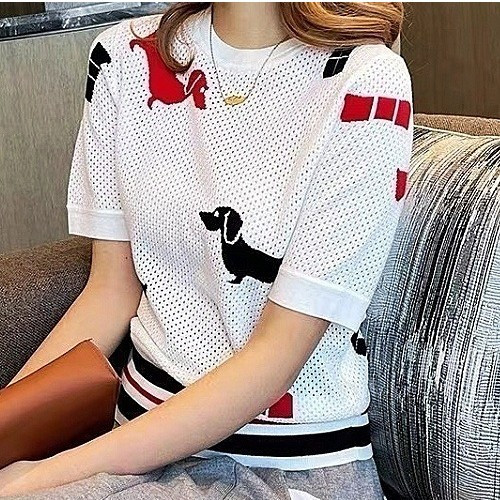 톰브*운 THOMBROWNE 그로그랭 강아지 니트