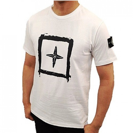 스톤아일*드 STONE ISLAND 스퀘어 라운드 반팔 티셔츠