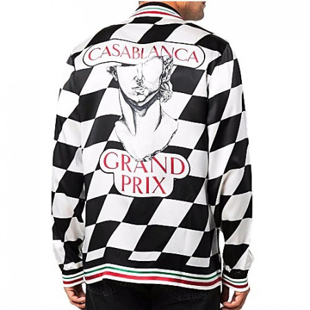 카사블랑카 CASABLANCA 레이싱 플레그 실크 셔츠