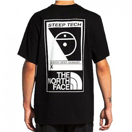 노스페이스 스팁테크 프린팅 반팔 티셔츠