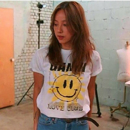 가니 GANNI 러브 클럽 티셔츠