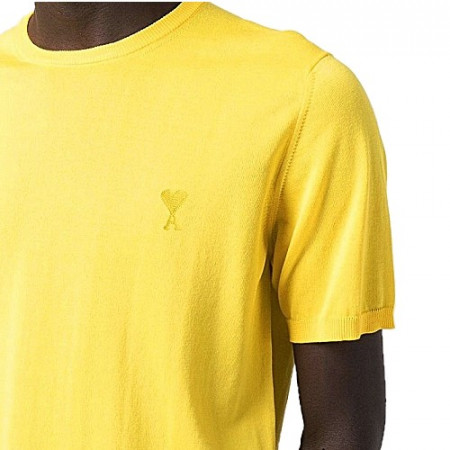 아* AMI 스몰하트 숏슬리브 니트