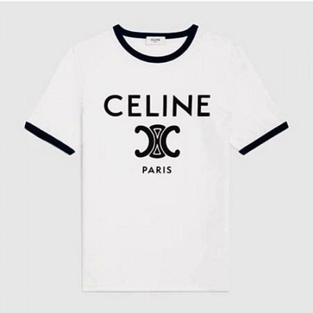 셀*느 CELINE 코튼져지 록고 티셔츠