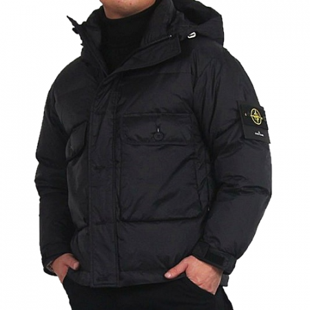 스톤아일*드 STONE ISLAND 숏하프 구스 다운파카