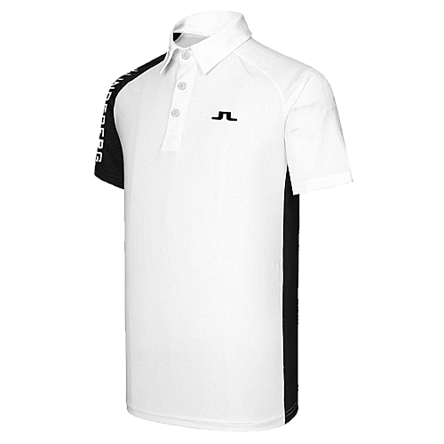 제이린드*그 J.LINDEBERG 레터링 포인트 카라 티셔츠