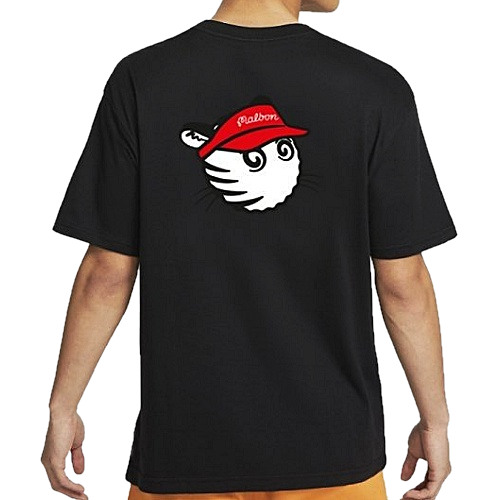 말* MALBON 레터링 버킷 라운드 반팔 티셔츠