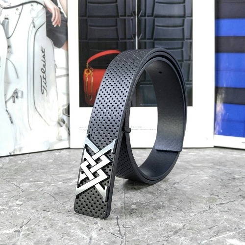 어뉴골프 골프벨트 마이크롭 매쉬 실버크롬 장식 벨트