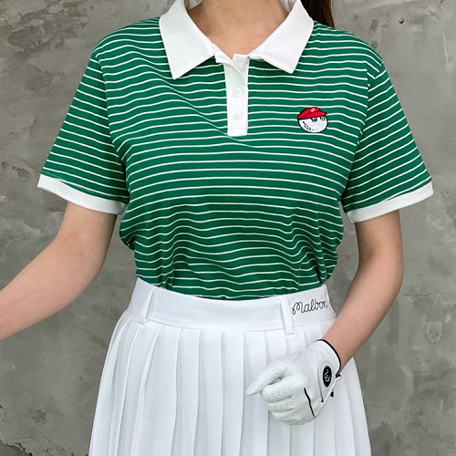 말본 스트라이프 폴로 티셔츠
