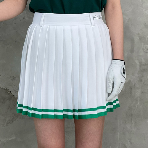 말본 Color Line 플리츠 스커트