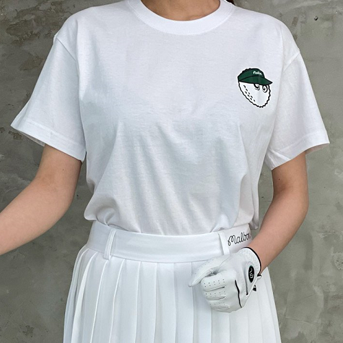 말본 Lettering 버킷 라운드 티셔츠