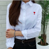 아* AMI 스몰하트 베이직 셔츠